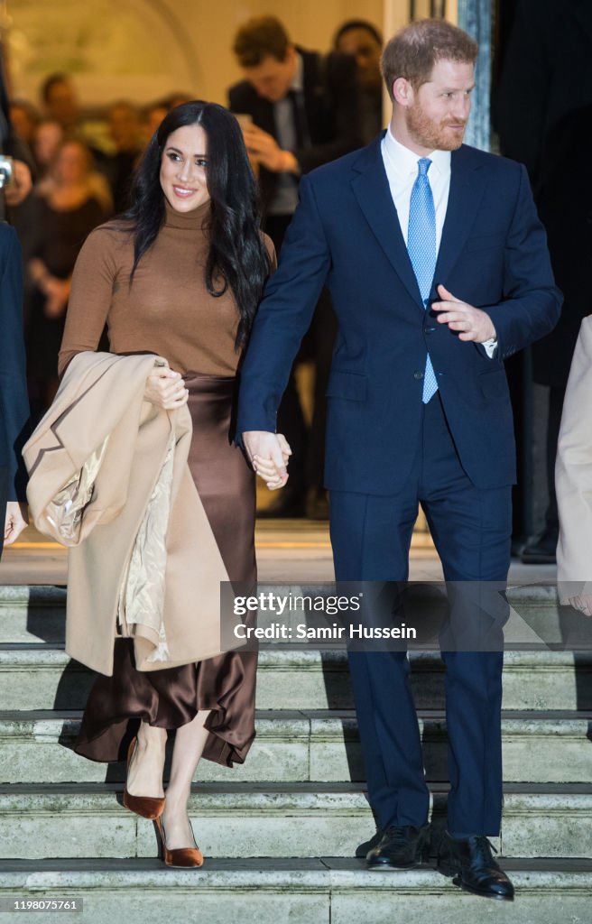 The Duke And Duchess Of Sussex Visit Canada House