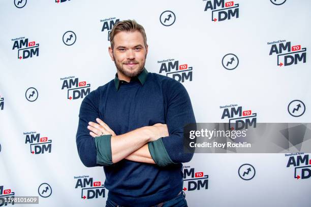 Kellan Lutz visits BuzzFeed's "AM To DM" to discuss "FBI: Most Wanted" on January 07, 2020 in New York City.
