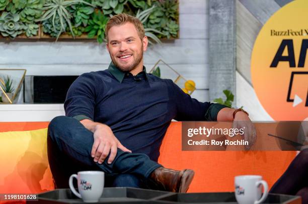 Kellan Lutz discusses "FBI: Most Wanted" as he visits BuzzFeed's "AM To DM" on January 07, 2020 in New York City.