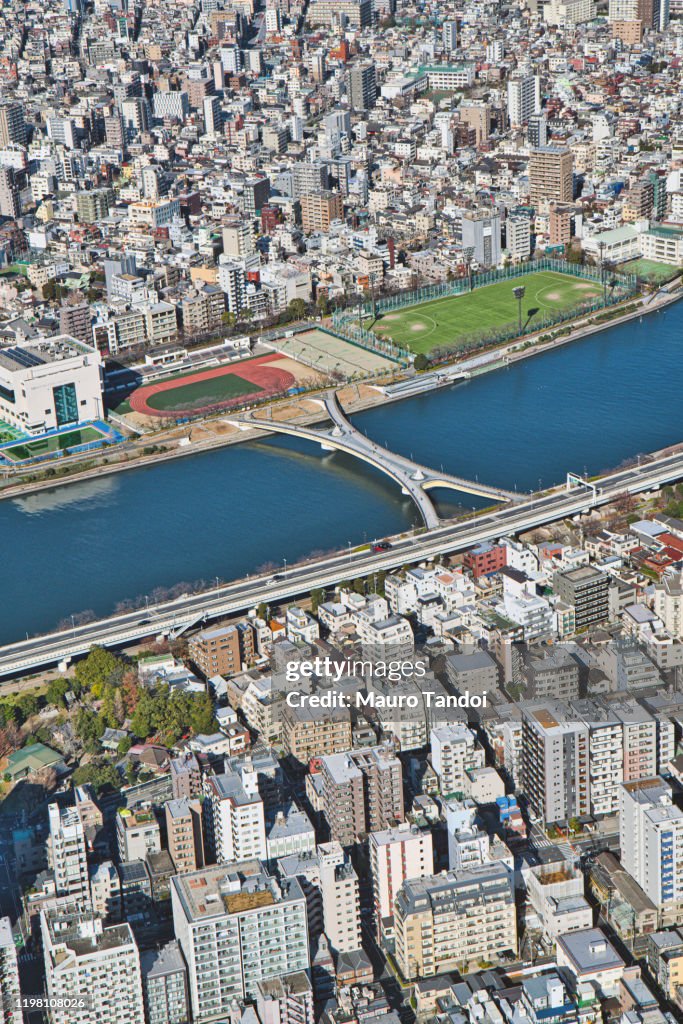 Sakura-bashi bridge, Sumida River, Tokyo