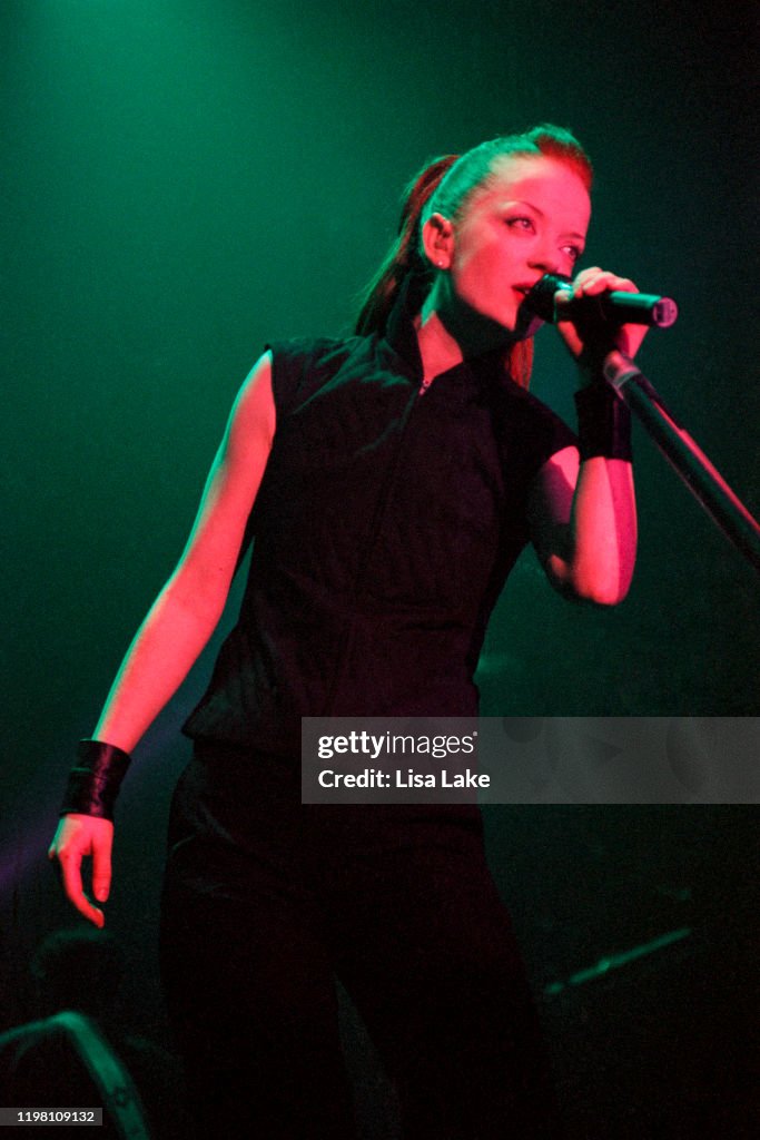 Garbage Singer Garbage lead singer Shirley Manson performs during the MTV Campus ...