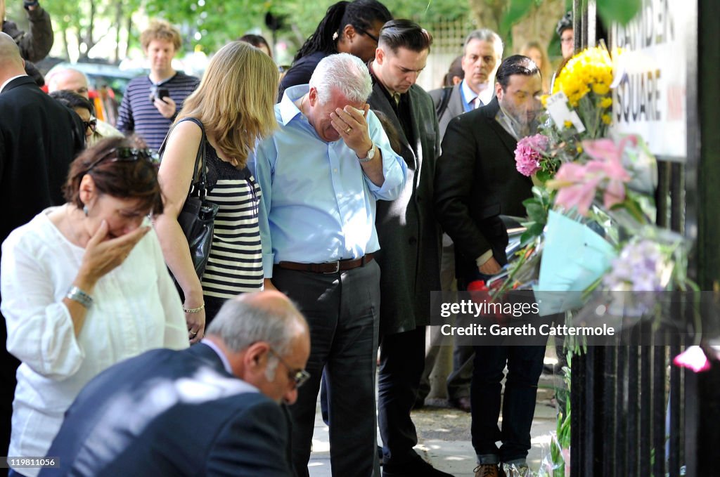 Amy Winehouse's Parents Arrive At Her Camden Square Home