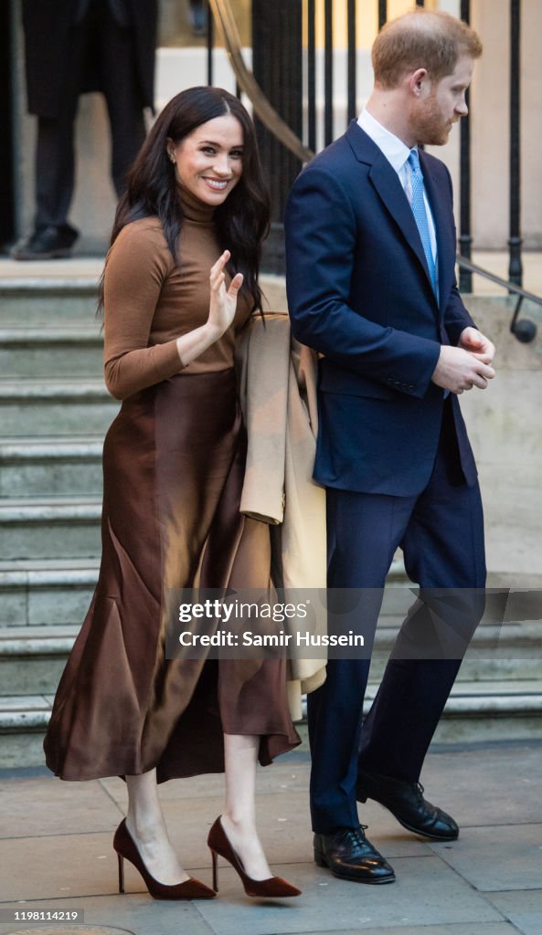 The Duke And Duchess Of Sussex Visit Canada House