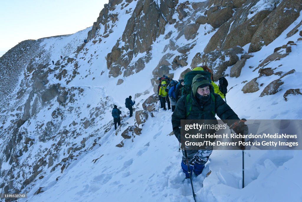 The annual AdAmAn ascent of Pikes Peak for the New Year fireworks display.