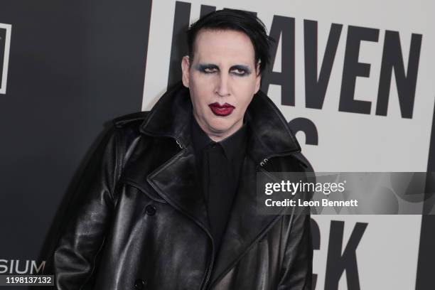 Marilyn Manson attends The Art Of Elysium's 13th Annual Celebration - Heaven on January 04, 2020 in Los Angeles, California.