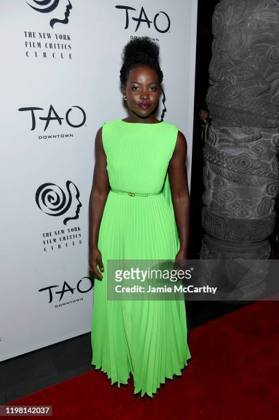 Lupita Nyong'o attends the 2019 New York Film Critics Circle Awards at TAO Downtown on January 07, 2020 in New York City.