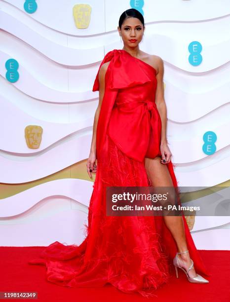 Vick Hope attending the 73rd British Academy Film Awards held at the Royal Albert Hall, London.