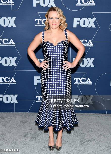 Emily Osment attends the FOX Winter TCA All Star Party at The Langham Huntington, Pasadena on January 07, 2020 in Pasadena, California.