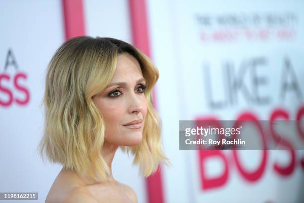 Rose Byrne attends the Paramount Pictures' "Like A Boss" World Premiere at the SVA Theater on January 7, 2020 in New York, New York.