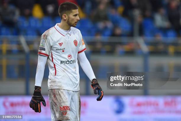 Guglielmo Vicario of A.C. Perugia during the Serie B match between Juve Stabia and A.C. Perugia at Stadio Romeo Menti Castellammare di Stabia Italy...