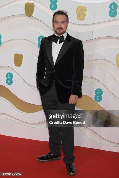 Daniel Dewsbury arrives at the EE British Academy Film Awards 2020 at Royal Albert Hall on February 2, 2020 in London, England.
