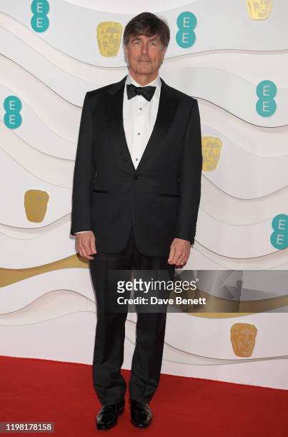 Thomas Newman arrives at the EE British Academy Film Awards 2020 at Royal Albert Hall on February 2, 2020 in London, England.