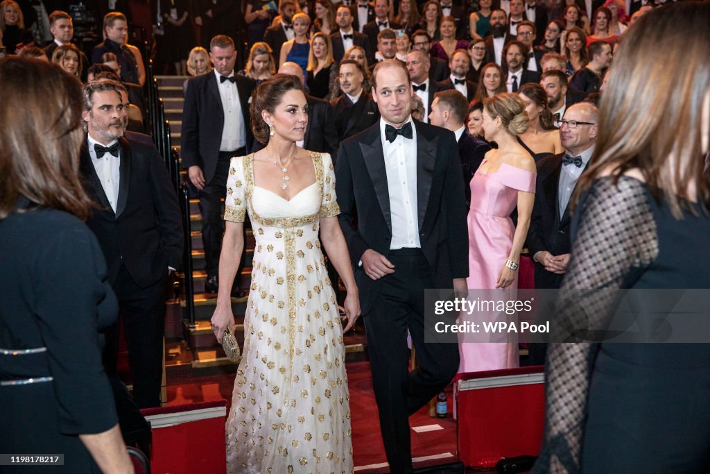 The Duke And Duchess Of Cambridge Attend The EE British Academy Film Awards