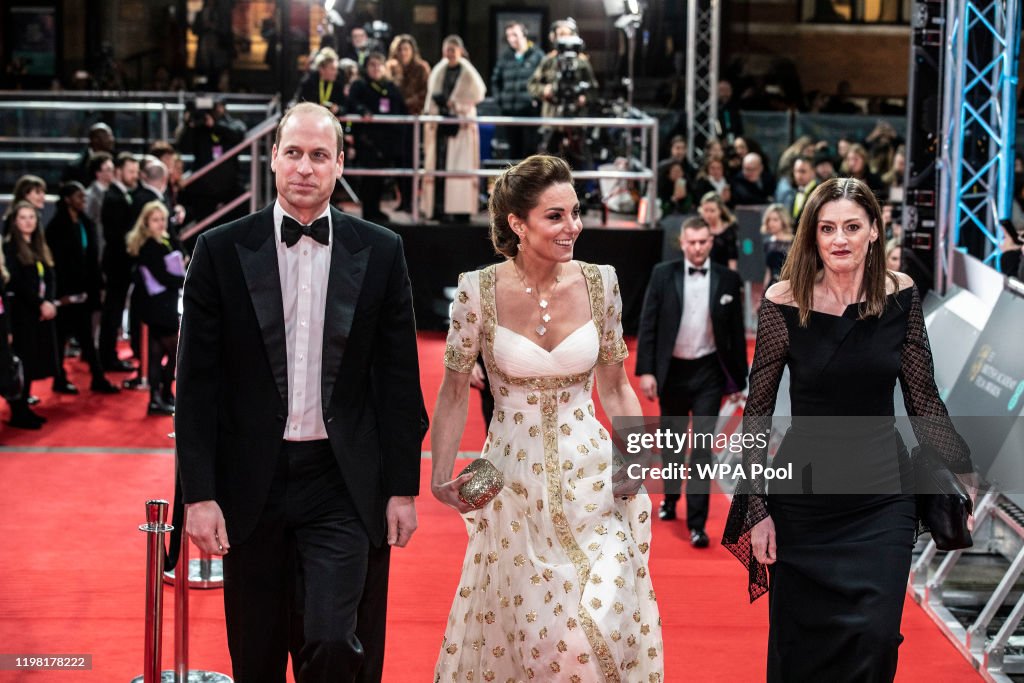 The Duke And Duchess Of Cambridge Attend The EE British Academy Film Awards