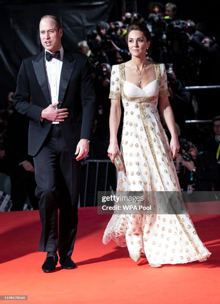 The Duke And Duchess Of Cambridge Attend The EE British Academy Film Awards