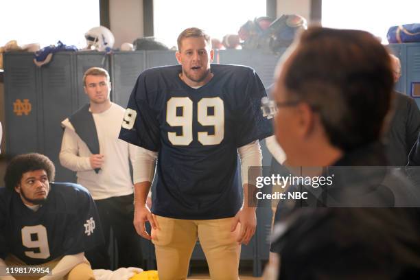 Watt" Episode 1779 -- Pictured: Host JJ Watt during the "Robbie" sketch on Saturday, February 1, 2020 --