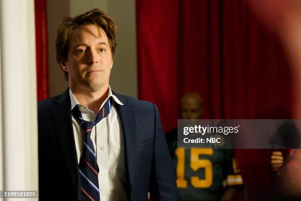 Watt" Episode 1779 -- Pictured: Beck Bennett during the "Food Dudes" sketch on Saturday, February 1, 2020 --