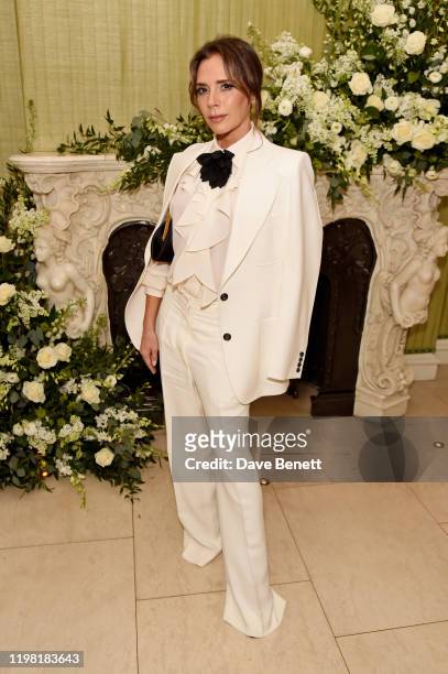 Victoria Beckham attends the British Vogue and Tiffany & Co. Fashion and Film Party at Annabel's on February 2, 2020 in London, England.