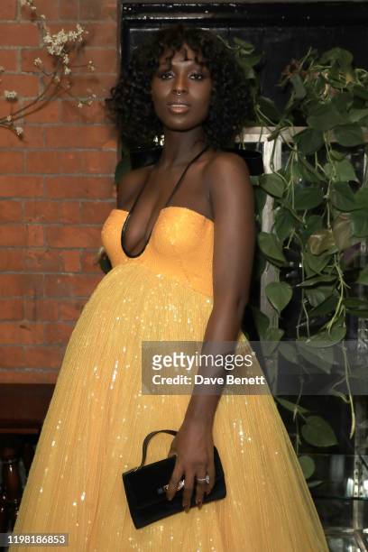 Jodie Turner-Smith poses the Netflix BAFTA after party at Chiltern Firehouse on February 2, 2020 in London, England.