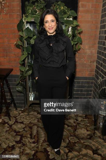 Fatima Bhutto poses the Netflix BAFTA after party at Chiltern Firehouse on February 2, 2020 in London, England.