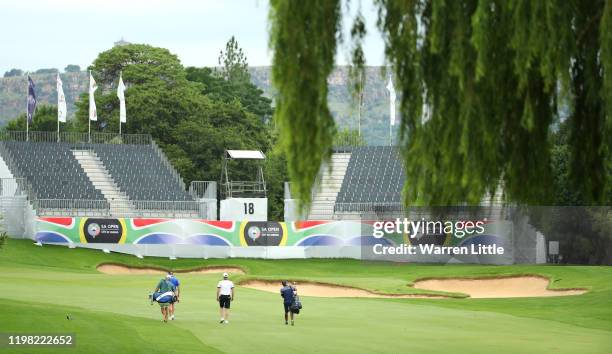 Competitors play a practice round ahead of the South African Open at Randpark Golf Club on January 08, 2020 in Johannesburg, South Africa.