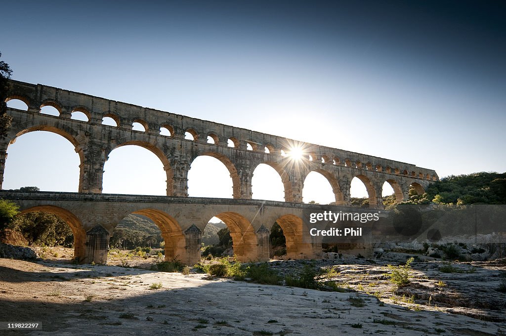 Roman bridge, Pont du Gard