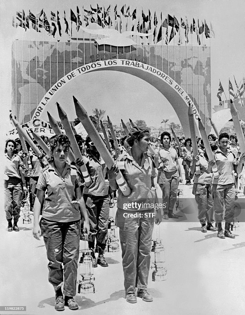 Picture dated 01 May 1961 of young women