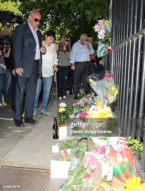 Amy Winehouse's mother Janis Winehouse, step mother Jane and father Mitch Winehouse are seen at her Camden Square Home on July 25, 2011 in London,...