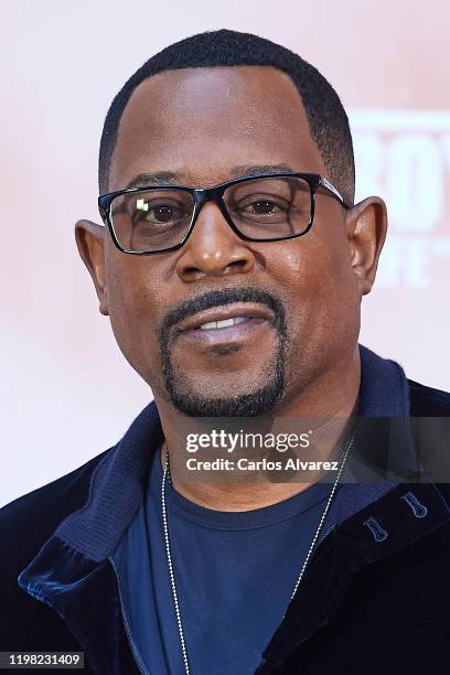 Actor Martin Lawrence attends 'Bad Boys For Life' photocall at the Villamagna Hotel on January 08, 2020 in Madrid, Spain.