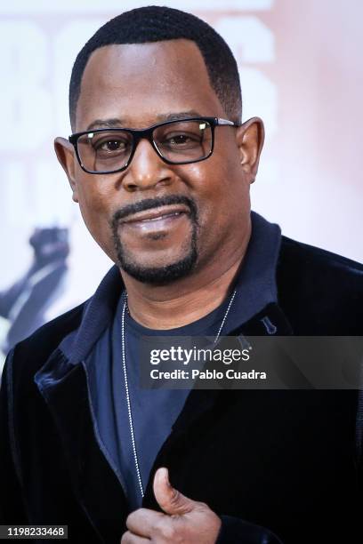 Us actor Martin Lawrence attends 'Bad Boys For Life' photocall at Villa Magna hotel on January 08, 2020 in Madrid, Spain.