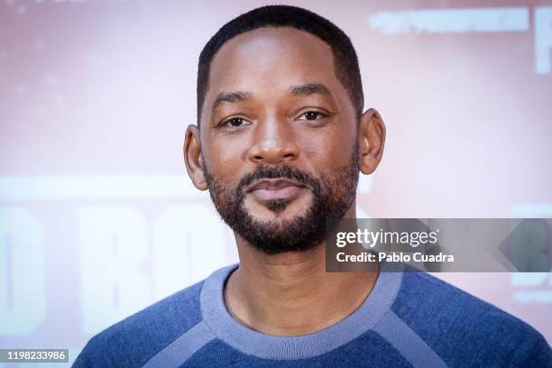 Us actors Martin Will Smith attends 'Bad Boys For Life' photocall at Villa Magna hotel on January 08, 2020 in Madrid, Spain.