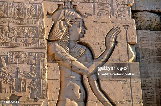 The Philae temple in aswan on the Nile on November 20, 2010 in Aswan, Egypt.