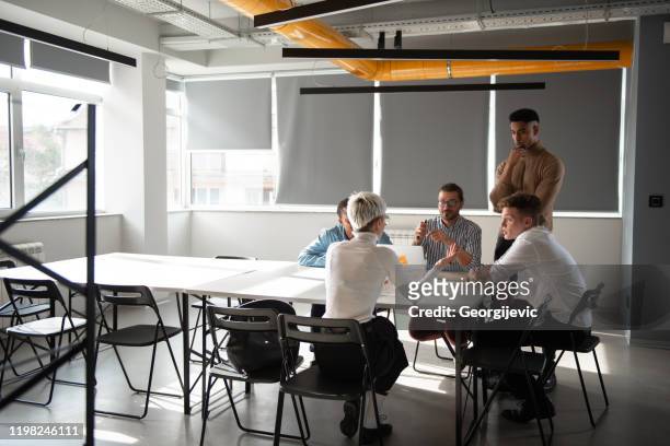 business consultations - georgijevic coworking consultation stock pictures, royalty-free photos & images