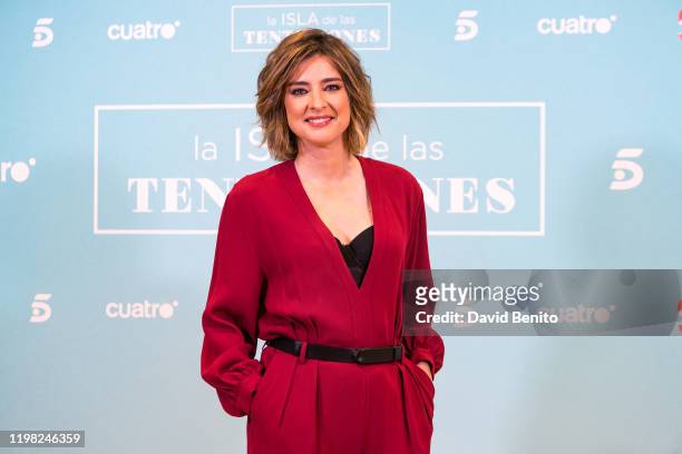 Sandra Barneda attends 'La isla de las tentaciones' Tv show presentation on January 8, 2020 in Madrid, Spain.