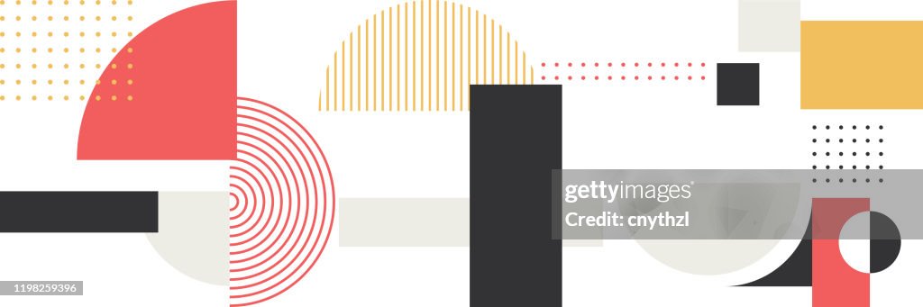 Geometria minimalista Abstract Vector Pattern Design