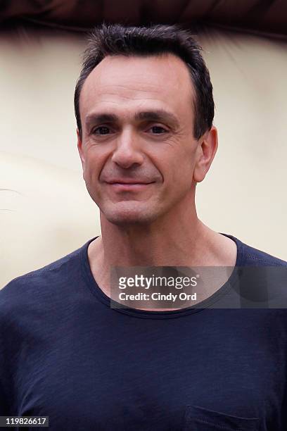 Actor Hank Azaria attends the New York Smurf Week kick off ceremony at Smurfs Village at Merchant's Gate, Central Park on July 25, 2011 in New York...