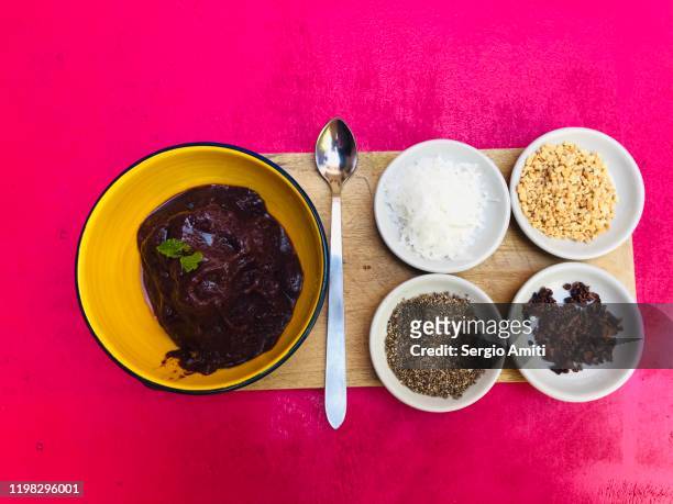 bowl of açai with puffed rice and guaranà - guarana stock pictures, royalty-free photos & images