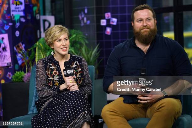 Erin Napier and Ben Napier attend Build Series to discuss the new season of "Home Town" at Build Studio on January 08, 2020 in New York City.