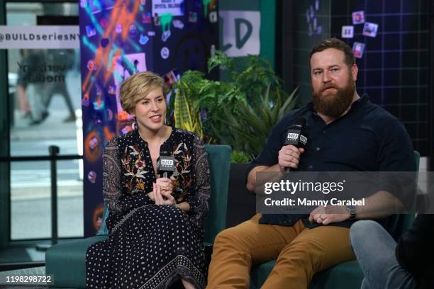 Erin Napier and Ben Napier attend Build Series to discuss the new season of "Home Town" at Build Studio on January 08, 2020 in New York City.