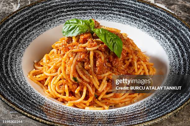 spaghetti bolognese - 洋食 ストックフォトと画像