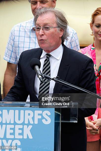 Company CEO George Fertitta attends the New York Smurf Week kick off ceremony at Smurfs Village at Merchant's Gate, Central Park on July 25, 2011 in...