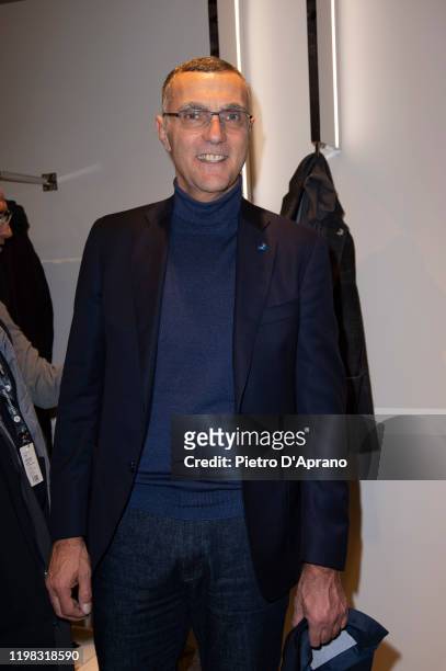 Giuseppe Bergomi attends at the Tombolini stand during Pitti Immagine Uomo 97 at Fortezza Da Basso on January 08, 2020 in Florence, Italy.