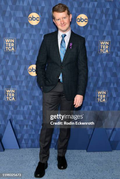 Ken Jennings attends the ABC Television's Winter Press Tour 2020 at The Langham Huntington, Pasadena on January 08, 2020 in Pasadena, California.