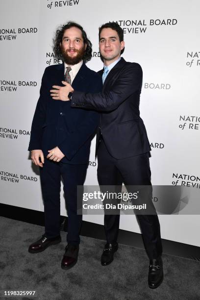 Josh Safdie and Benny Safdie attend the 2020 National Board Of Review Gala on January 08, 2020 in New York City.