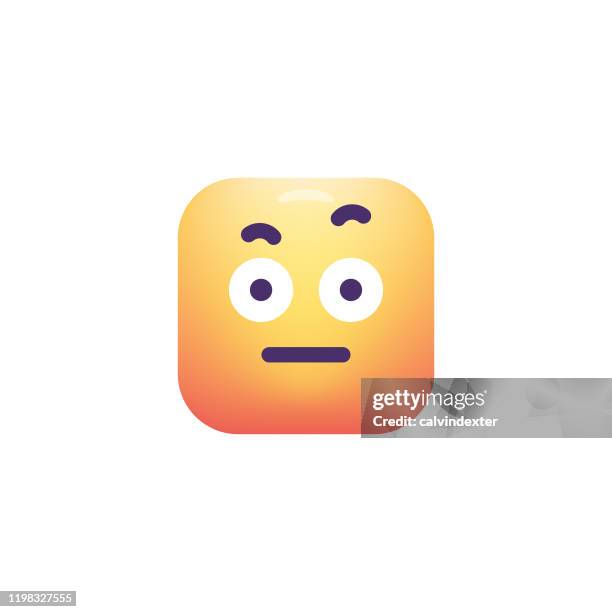 emoticon design cube shape color gradient - cheating relationship stock illustrations