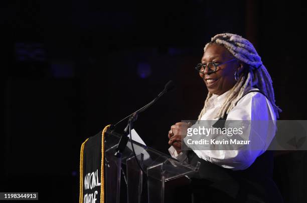 Whoopi Goldberg speaks onstage during The National Board of Review Annual Awards Gala at Cipriani 42nd Street on January 08, 2020 in New York City.
