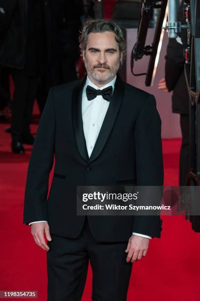 Joaquin Phoenix attends the EE British Academy Film Awards ceremony at the Royal Albert Hall on 02 February, 2020 in London, England.- PHOTOGRAPH BY...