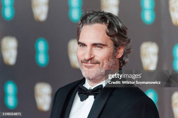 Joaquin Phoenix attends the EE British Academy Film Awards ceremony at the Royal Albert Hall on 02 February, 2020 in London, England.- PHOTOGRAPH BY...