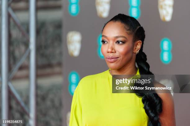 Naomi Ackie attends the EE British Academy Film Awards ceremony at the Royal Albert Hall on 02 February, 2020 in London, England.- PHOTOGRAPH BY...