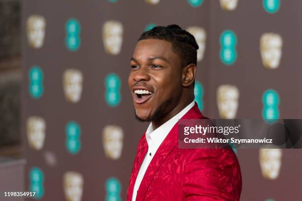 John Boyega attends the EE British Academy Film Awards ceremony at the Royal Albert Hall on 02 February, 2020 in London, England.- PHOTOGRAPH BY...